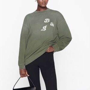 Anine Bing Olive Crewneck Sweater size S